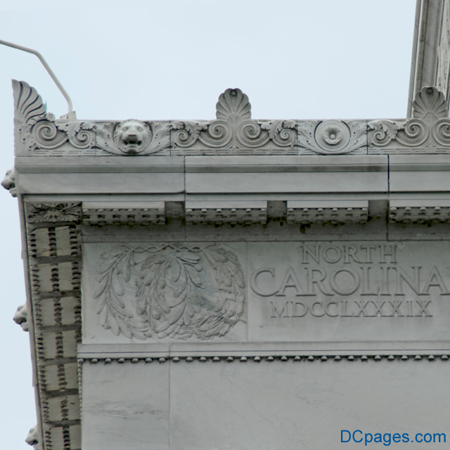 North Exterior View - Lincoln Memorial - Attic Entablature