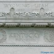North Exterior View - Lincoln Memorial Attic Wall - Frieze