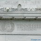 North Exterior View - Lincoln Memorial Attic Wall - Frieze