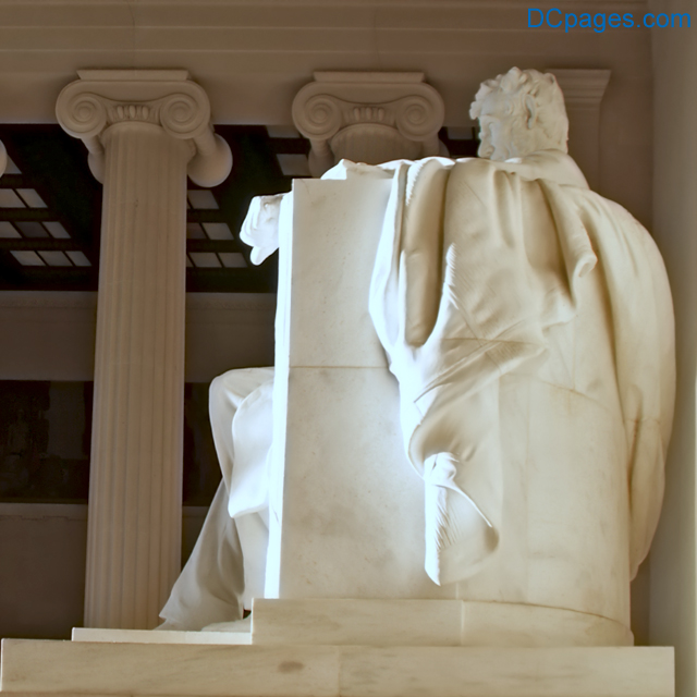 The Lincoln Memorial Statue. Lincoln Memorial - Seated