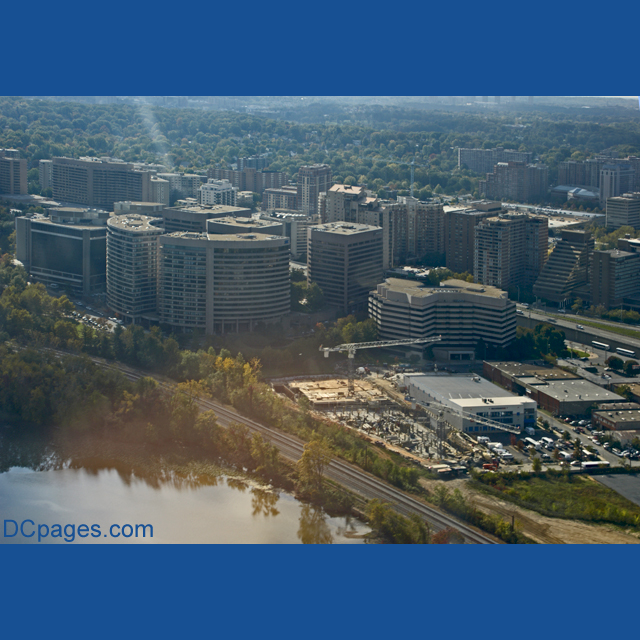 Flying over Crystal City, Virginia