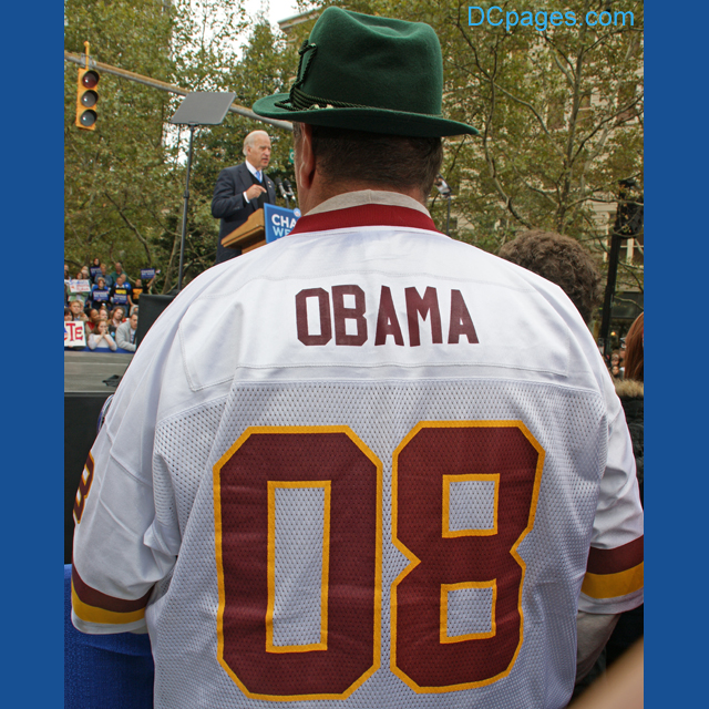 OBAMA 08 Redskins Jersey