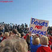 Republicans shout at news media.