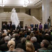 NANCY PELOSI ENTERING EMANCIPATION HALL