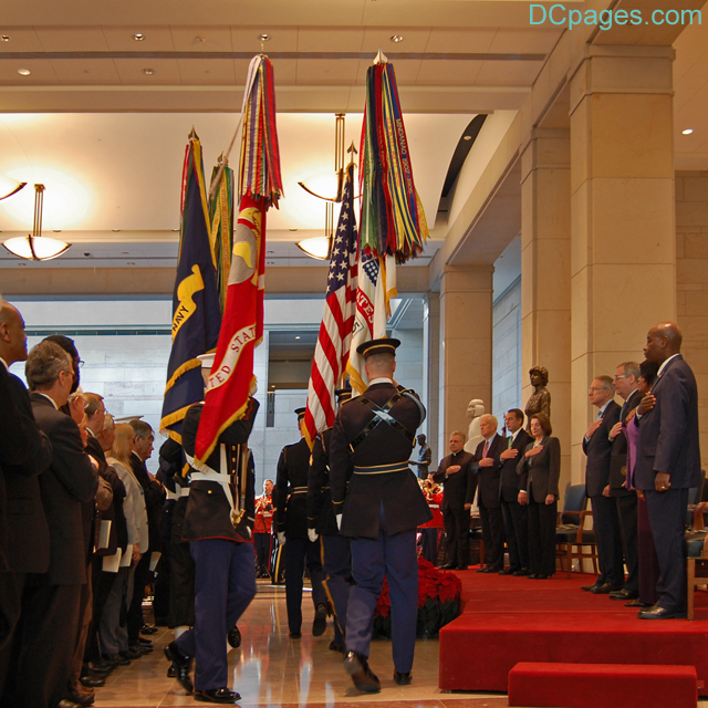 COLOR GUARD MARCHING