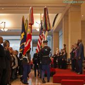 COLOR GUARD MARCHING