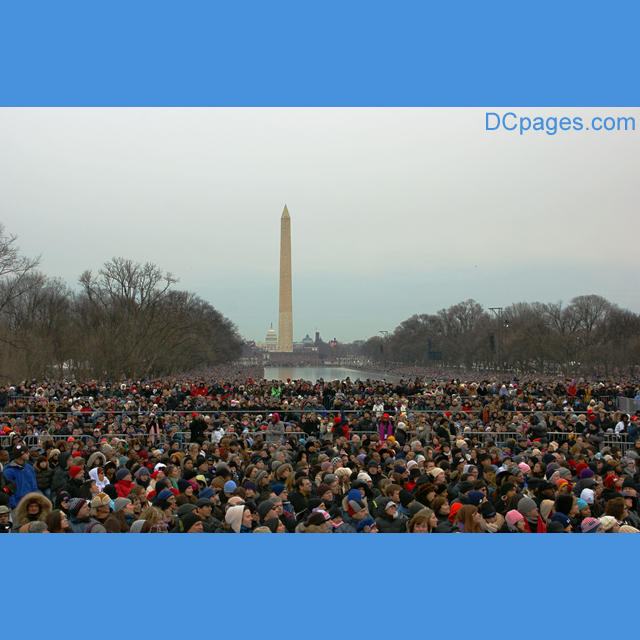 The crowd was so big it went as far as the eye can see