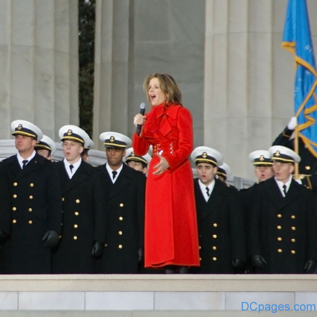 Renée Fleming with the U.S. Naval Academy Glee Club