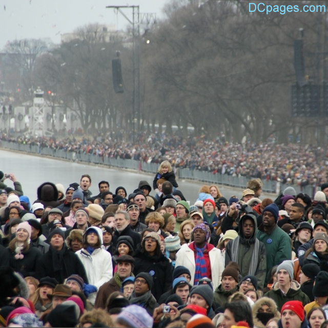 Crowd watching Beyonce on a giant LED screen