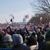 Obama inaugural attendees roar their support for the new Commander in Chief