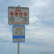 Public Beach Access Sign