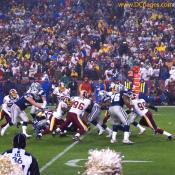 Julias Jones finds no holes. The Cowboys gained only one net yard for the entire game.