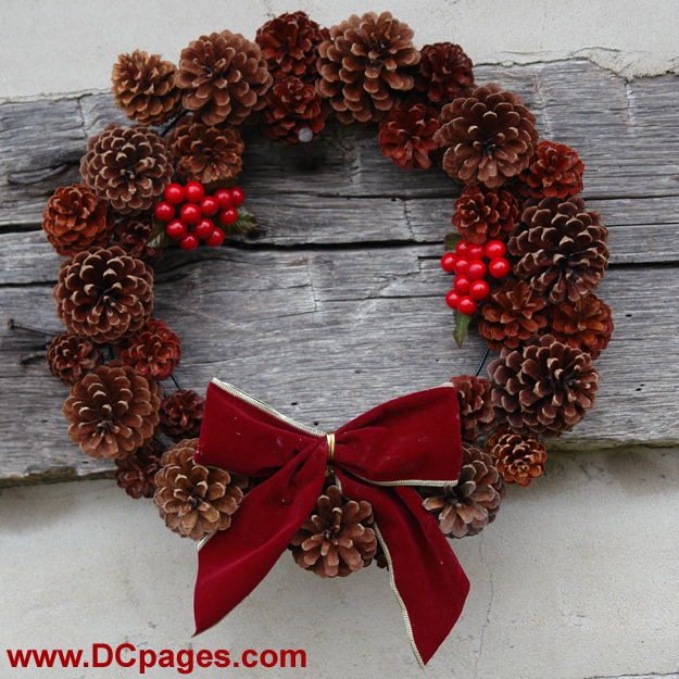 pine cone wreath