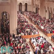 Top view of the congregation on the East transept.