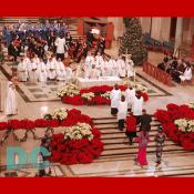 Alter Servers lead selected members of the congregation into the sanctuary for the Presentation of the Gifts