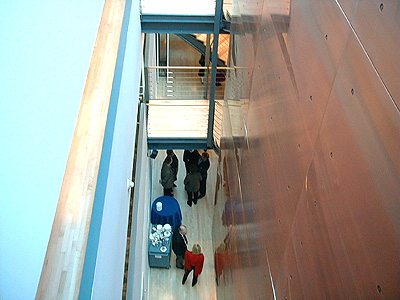 Balconys overlook the main level of the Embassy