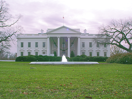 The White House resides on 1600 Pennsylvania Ave.