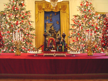 Willy Wonka's Chocolate Factory was the centerpiece on the buffet table in the East Room.