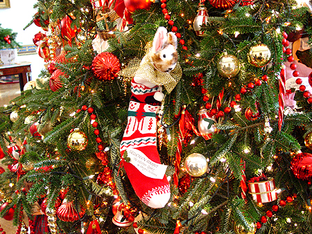 The official White House Christmas Tree holds over 700 ornaments.