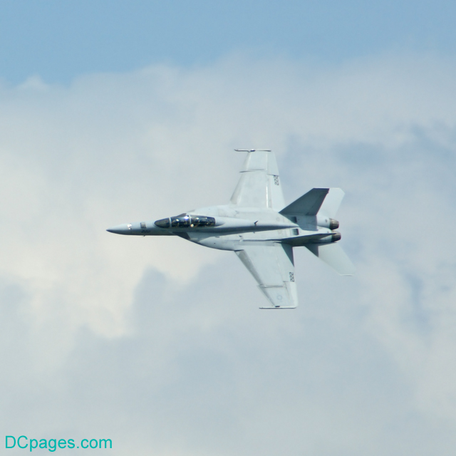 McDonnell Douglas F-15E Strike Fighter in the air over Maryland