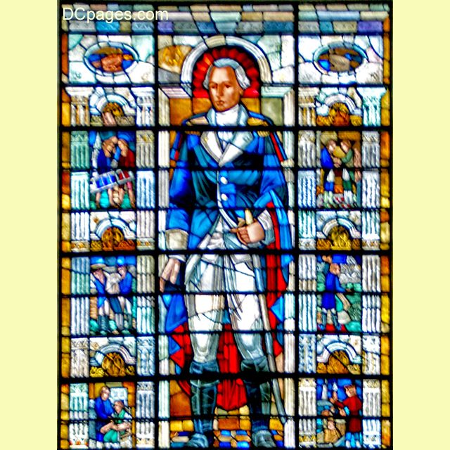 Dr. Joseph Warren Stained Glass Window