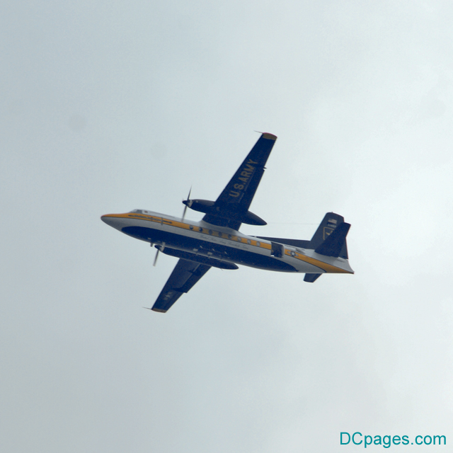 Golden Knights' parachuters drop-plane (Fokker C-31A Troopship)
