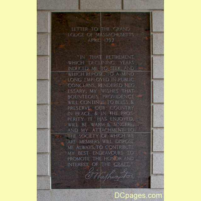 Masonic Memorial Plaque G.W. Masonic Temple