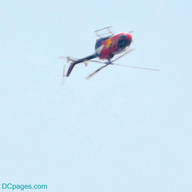 Red Bull Bo.-105 performing a 360 degree loop - once thought to be impossible