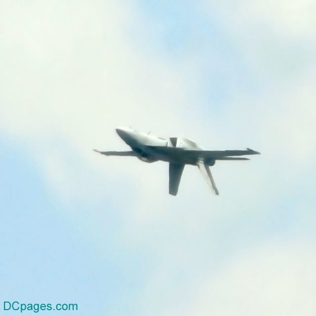 Completely inverted flight of an F-15E, May, 2009