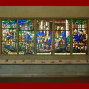 Stained glass at Mount Vernon on Mother's Day