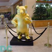 Master gilder Joseph Youss Kadri created this simple panda titled "Panda Gold" located inside the lobby of the Grand Hyatt Washington Hotel on H Street