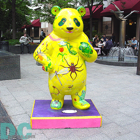 At the corner of 12th and G Street one can spot this bright fellow titled "DC's Choo-Choo" by Claude Andaloro.