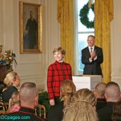 Unknown woman and Lieutentent General Pete Osman