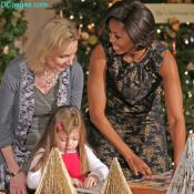 First Lady Michelle Obama with a soldiers wife