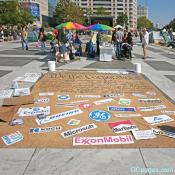 Mock US Constitution in Freedom Plaza