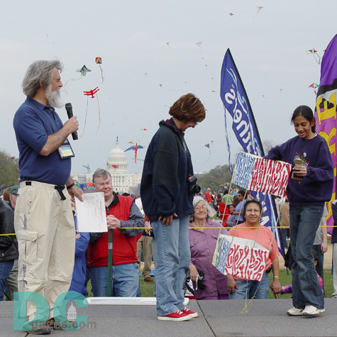 Smithsonian Kite Festival - Award Ceremony - Box/Cellular Kite - 15 and under - Sheila Bushman
