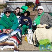 The family show their 'Luck O' the Irish' spirit during Patricks Day