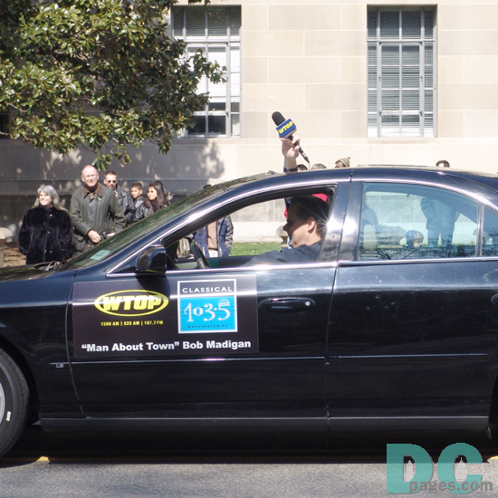 DC St Patricks Day - DC's "Man About Town," Bob Madigan enjoys the parade.