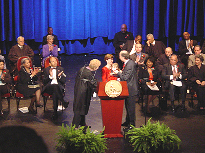 Phil Mendelson about to get sworn in for Councilmen at Large