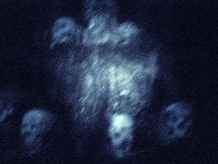 The remains of previous Markoff's Haunted Forest guests.  