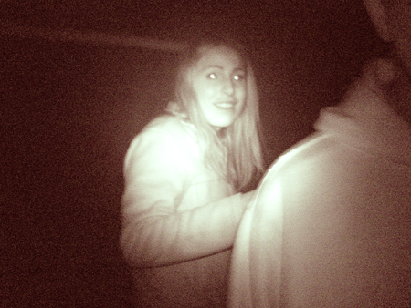 A brown-haired ghost. 