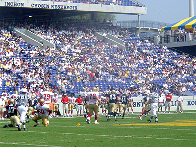 VMI takes the action to their end of the field.
