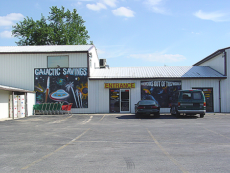 The back of the store