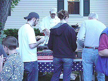 The party even served up some delicious tacos.