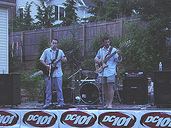 The band just warming up