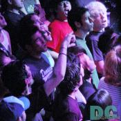The crowd didn't take long to get into the set.