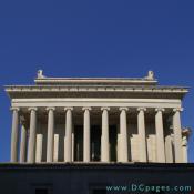 North exterior view of the House of the Temple. In 1931, the building was voted the fifth most beautiful building in the world by a group of members from the Association of American Architects.
