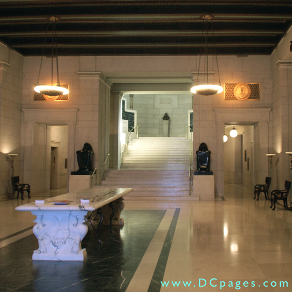 Southwestern view of the Atrium.