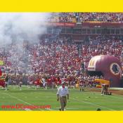 Washington Redskins 2007 Home Opener  The Washington players take the field to the roar of 90,000+ Redskins fans.