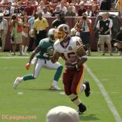 Washington Redskins 2007 Home Opener  A hand off to RB Ladell Betts, who just sign a 5-year contract extension in the off-season.